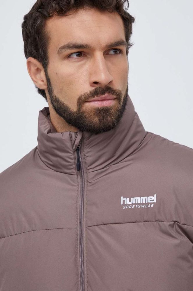 Куртка Hummel чоловіча колір коричневий зимова (3593088) фото 4