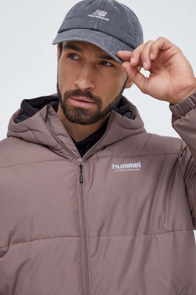 Куртка Hummel чоловіча колір коричневий зимова (3593103) фото 4