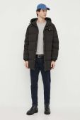 Пухова куртка United Colors of Benetton чоловіча колір чорний зимова