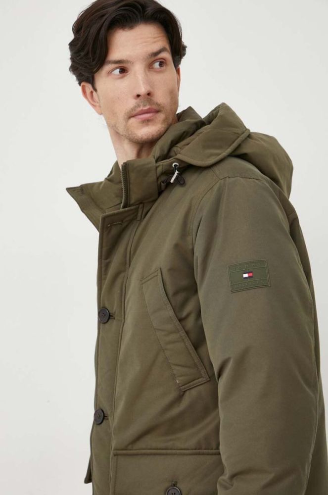 Пухова куртка Tommy Hilfiger чоловіча колір зелений зимова (3554299) фото 4