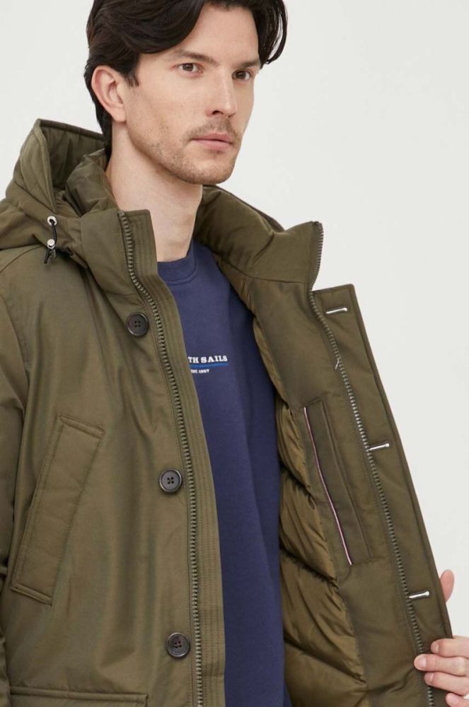Пухова куртка Tommy Hilfiger чоловіча колір зелений зимова (3554299) фото 7