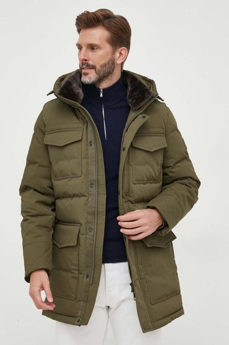 Куртка Tommy Hilfiger чоловіча колір зелений зимова (3571588) Куртка Tommy Hilfiger чоловіча колір зелений зимова (3571588)