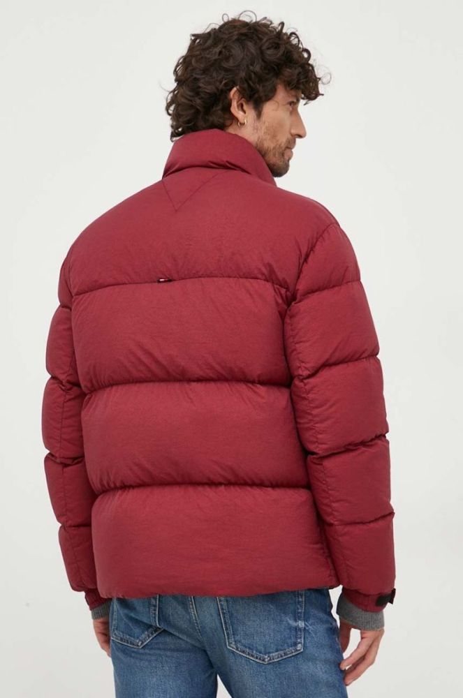 Пухова куртка Tommy Hilfiger чоловіча колір бордовий зимова фото 3