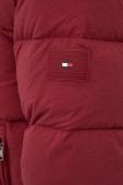 Пухова куртка Tommy Hilfiger чоловіча колір бордовий зимова