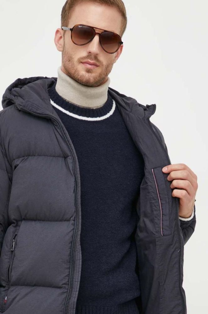 Пухова куртка Tommy Hilfiger чоловіча колір синій зимова (3558025) фото 6