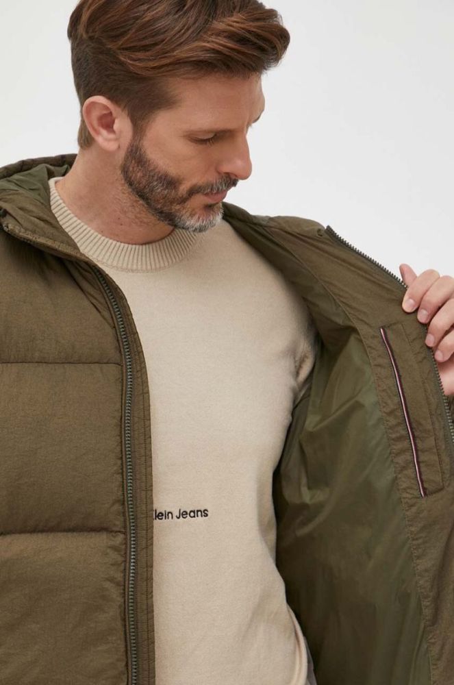 Пухова куртка Tommy Hilfiger чоловіча колір зелений зимова (3558031) фото 6
