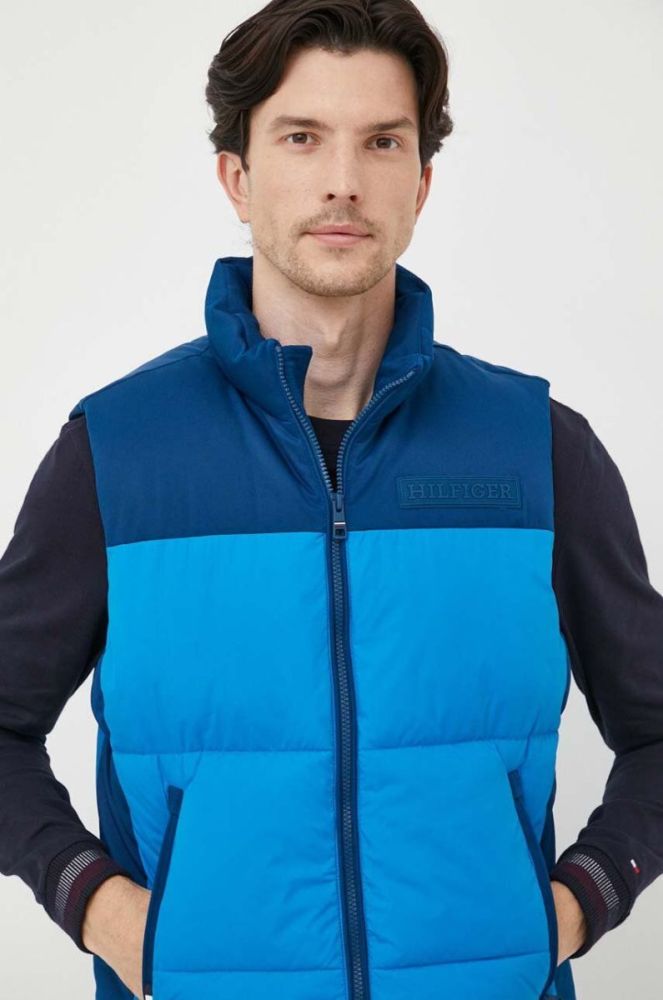 Безрукавка Tommy Hilfiger чоловічий зимовий колір блакитний фото 4