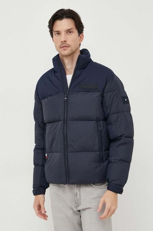 Куртка Tommy Hilfiger чоловіча колір синій зимова (3434325)