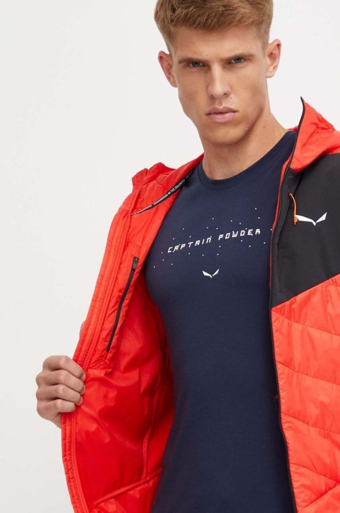 Спортивна куртка Salewa Ortles Hybrid колір червоний фото 4