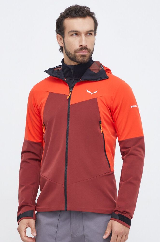 Куртка outdoor Salewa Sella Durastretch колір червоний