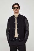 Куртка-бомбер BOSS чоловічий колір чорний перехідна (3683755)