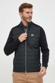 Куртка з домішкою вовни BOSS колір чорний перехідна (3481756)