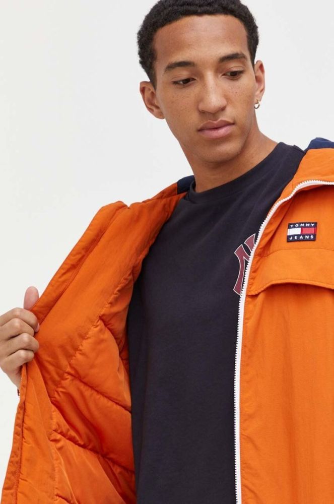 Куртка Tommy Jeans чоловіча колір помаранчевий зимова фото 6