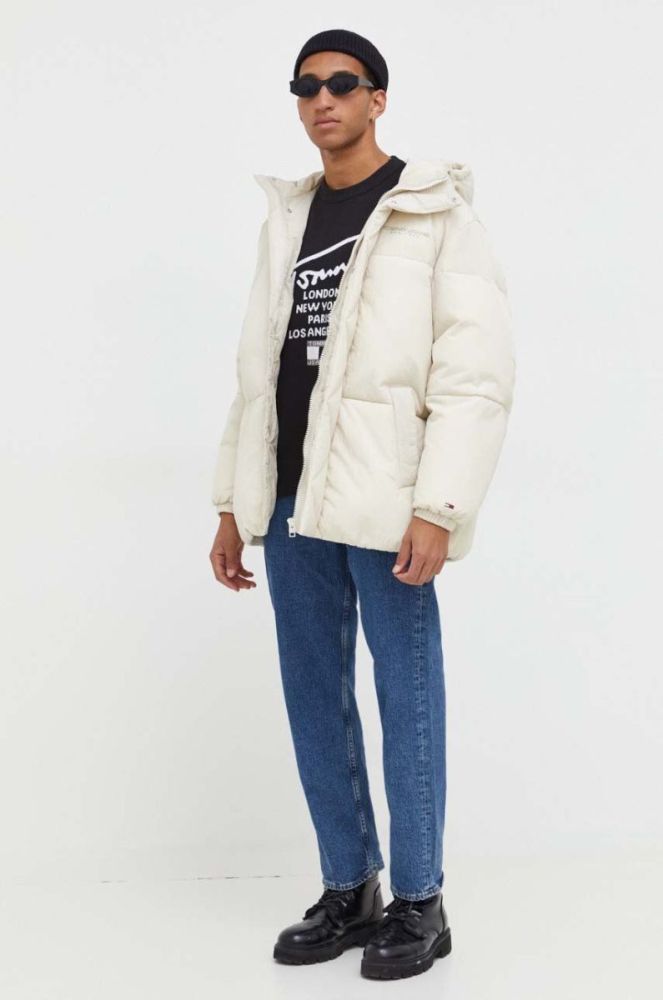 Куртка Tommy Jeans чоловіча колір бежевий зимова (3575122) фото 2