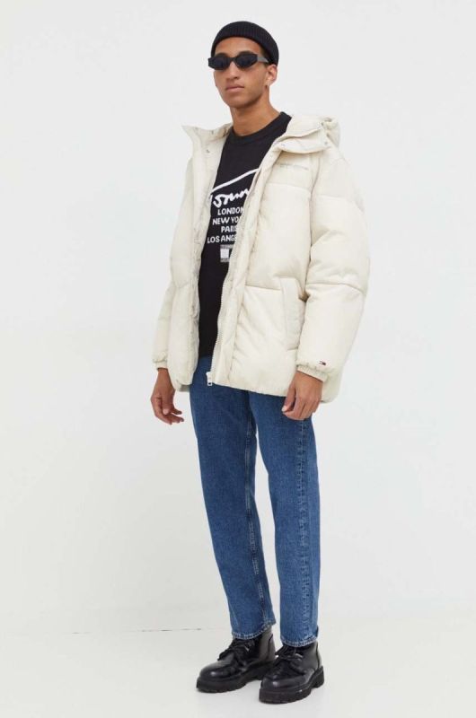 Куртка Tommy Jeans чоловіча колір бежевий зимова (3575122) фото 2