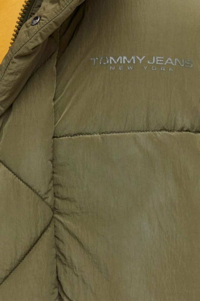 Куртка Tommy Jeans чоловіча колір зелений зимова фото 5