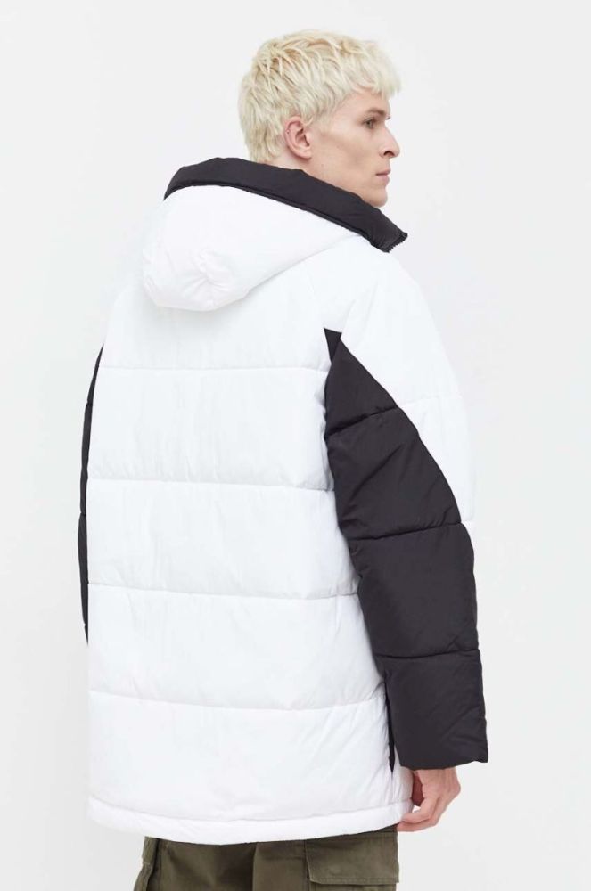 Куртка Tommy Jeans чоловіча колір білий зимова oversize фото 3