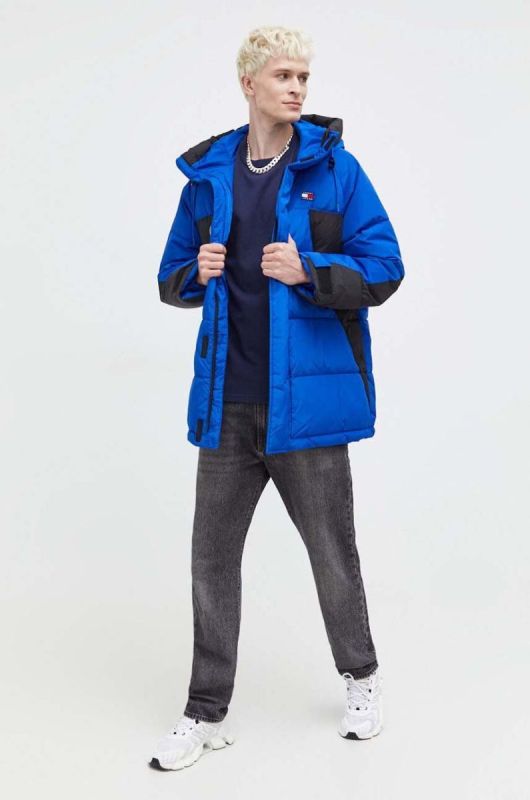 Куртка Tommy Jeans чоловіча зимова oversize колір блакитний фото 2