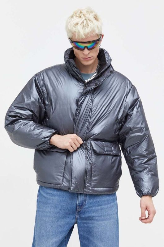 Куртка Tommy Jeans чоловіча колір сірий зимова oversize