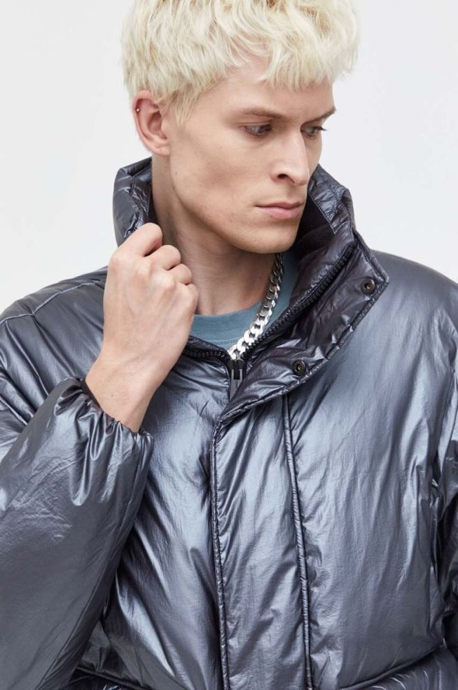 Куртка Tommy Jeans чоловіча колір сірий зимова oversize фото 4