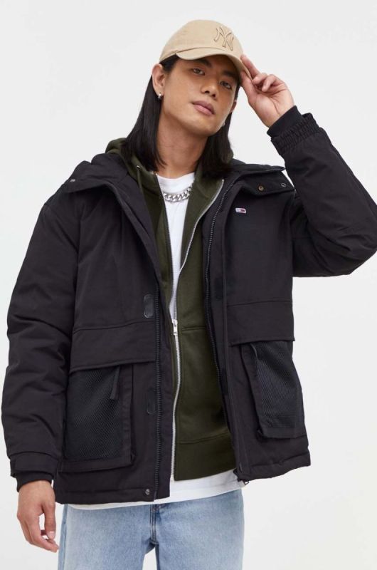 Куртка Tommy Jeans чоловіча колір чорний зимова (3446536)