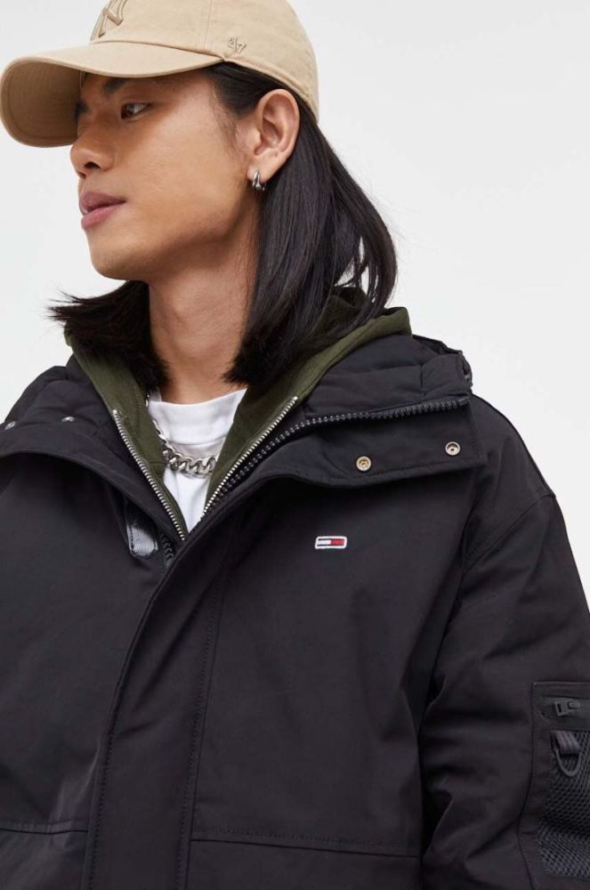 Куртка Tommy Jeans чоловіча колір чорний зимова (3446536) фото 4