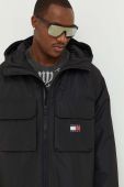 Куртка Tommy Jeans чоловіча колір чорний перехідна oversize