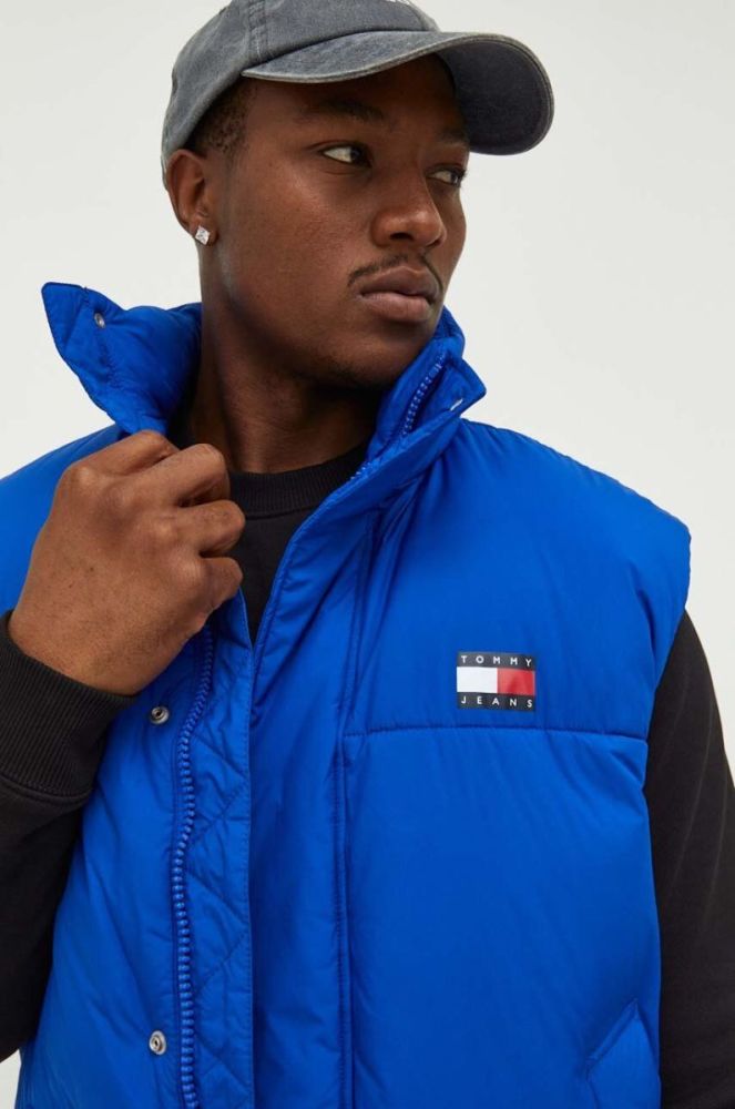 Безрукавка Tommy Jeans чоловічий зимовий колір блакитний (3420828) фото 4