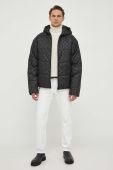 Куртка Trussardi чоловіча колір чорний зимова oversize (3676077)