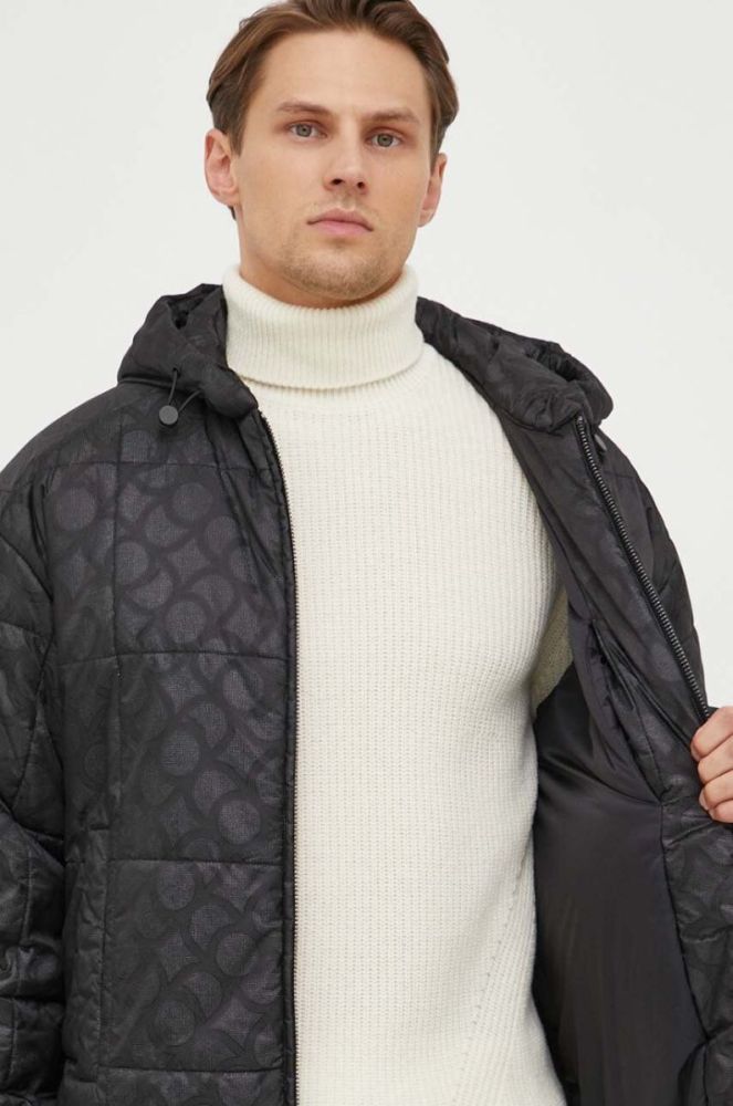 Куртка Trussardi чоловіча колір чорний зимова oversize (3676077) фото 6