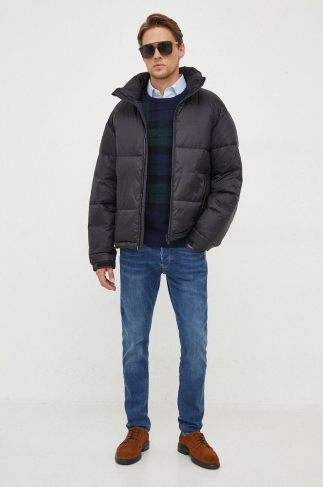 Куртка Trussardi чоловіча колір чорний зимова (3656999) фото 2