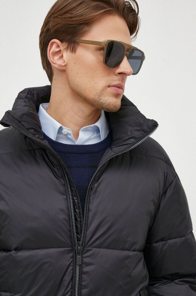 Куртка Trussardi чоловіча колір чорний зимова (3656999) фото 4