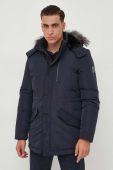 Пухова парка Guess чоловіча колір синій зимова