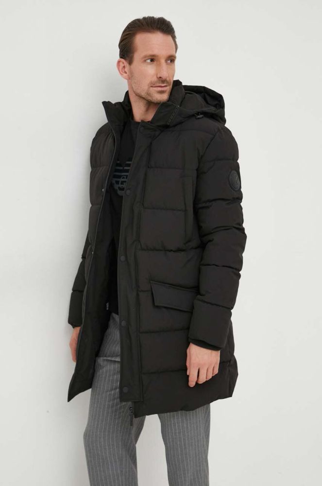 Куртка Karl Lagerfeld чоловіча колір чорний зимова (3638746)