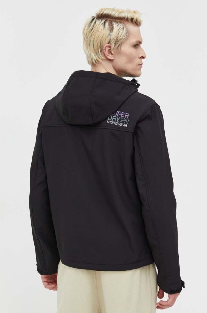 Куртка Superdry чоловіча колір чорний перехідна (3489807) фото 3