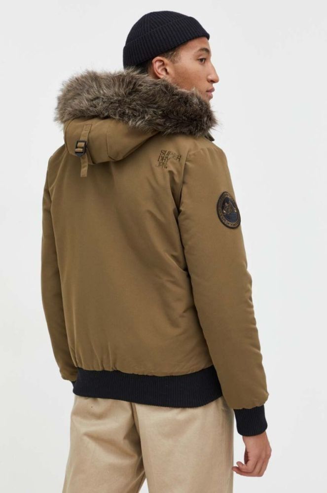 Куртка Superdry чоловіча колір зелений зимова (3575159) фото 3