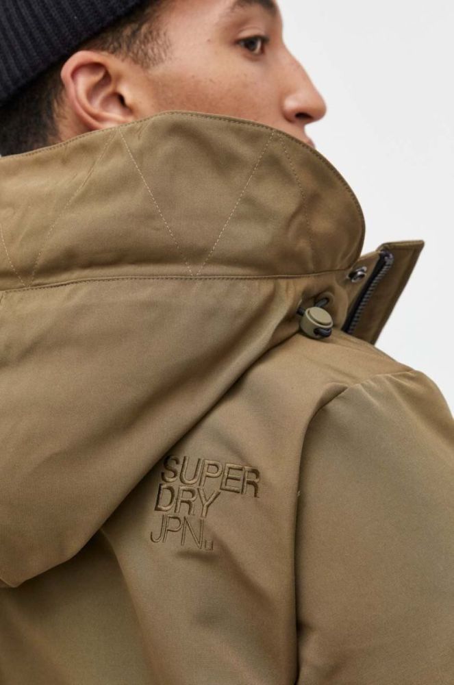 Куртка Superdry чоловіча колір зелений зимова (3575159) фото 5