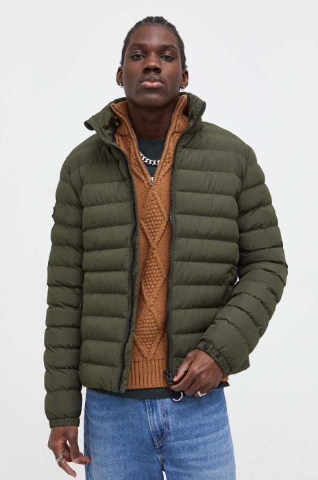 Куртка Superdry чоловіча колір зелений зимова (3678863)