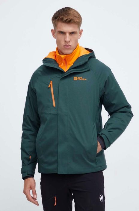 Куртка outdoor Jack Wolfskin Troposphere колір зелений Куртка outdoor Jack Wolfskin Troposphere колір зелений