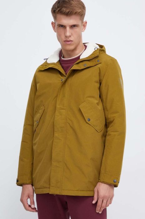 Парка Jack Wolfskin чоловіча колір зелений перехідна Парка Jack Wolfskin чоловіча колір зелений перехідна