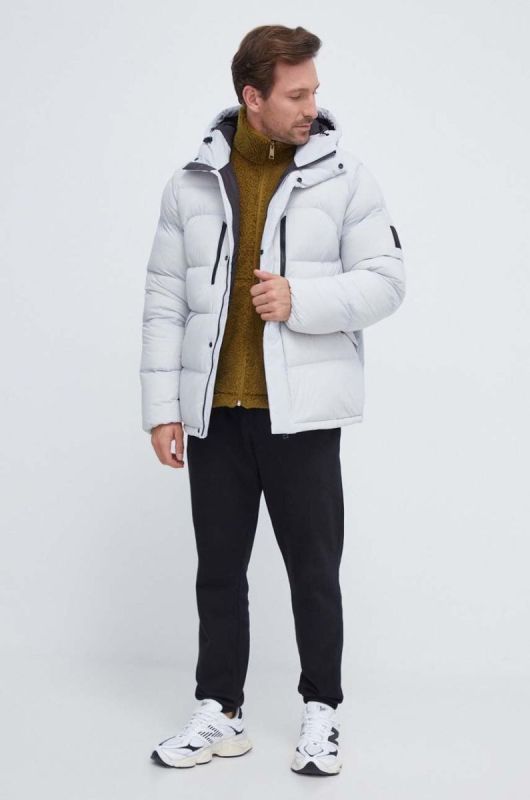Пухова куртка Jack Wolfskin чоловіча колір сірий зимова (3585894) фото 2