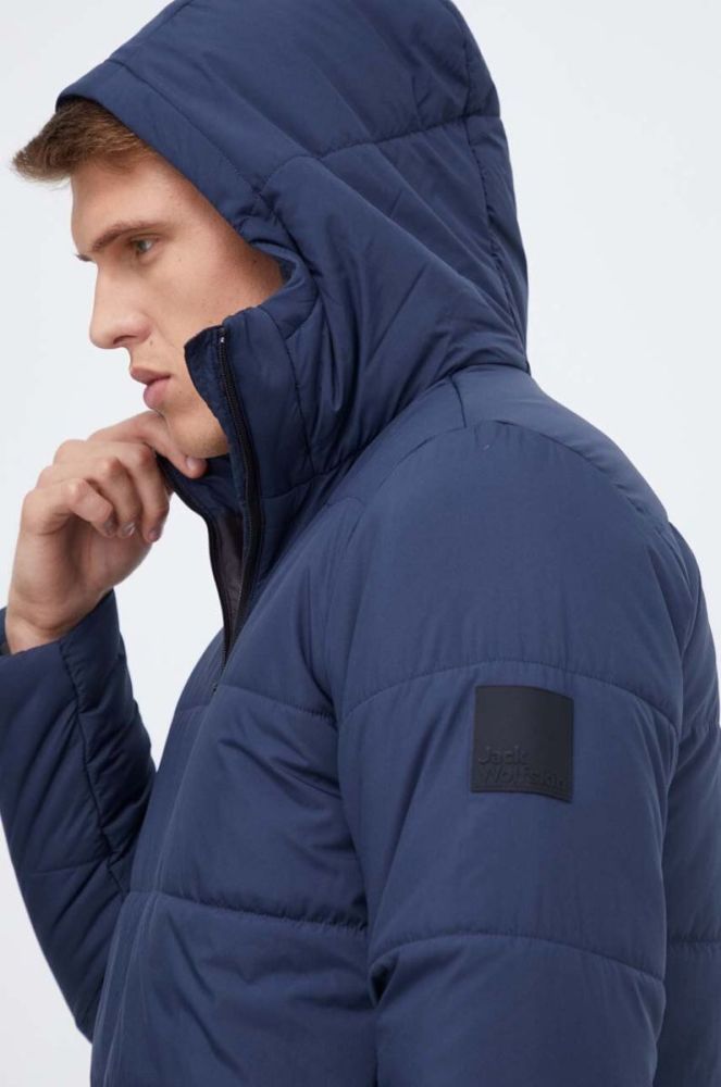 Куртка Jack Wolfskin чоловіча колір синій перехідна фото 4