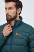 Спортивна пухова куртка Jack Wolfskin Ather колір зелений Спортивна пухова куртка Jack Wolfskin Ather колір зелений