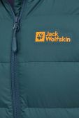 Спортивна пухова куртка Jack Wolfskin Ather колір зелений Спортивна пухова куртка Jack Wolfskin Ather колір зелений