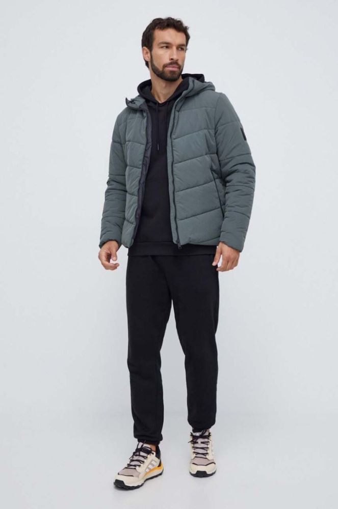 Куртка Jack Wolfskin чоловіча колір сірий зимова фото 2