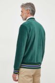 Вельветова кофта Polo Ralph Lauren колір зелений однотонна