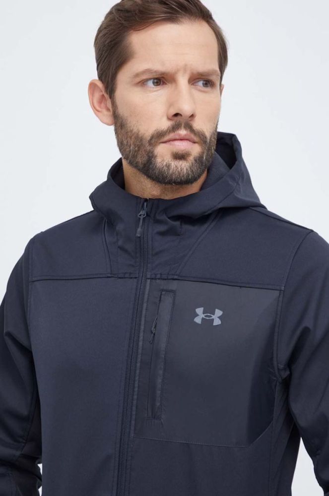 Куртка Under Armour чоловіча колір чорний перехідна (3655093) фото 4