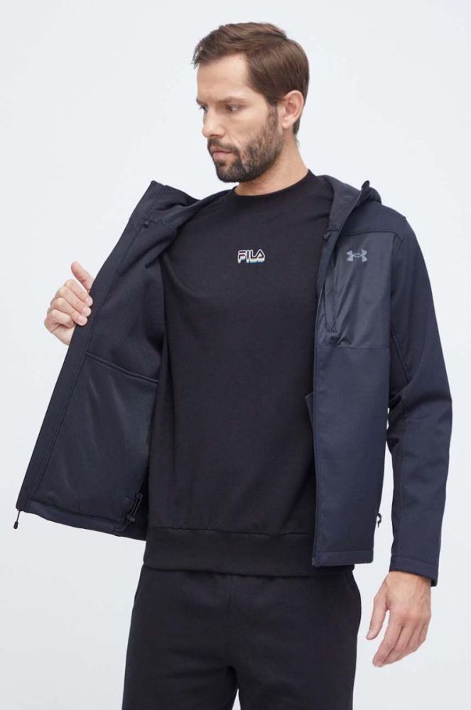Куртка Under Armour чоловіча колір чорний перехідна (3655093) фото 6