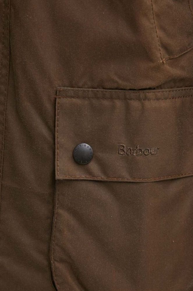 Куртка Barbour чоловіча колір коричневий перехідна фото 5