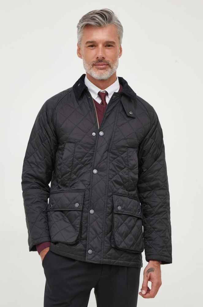 Куртка Barbour чоловіча колір чорний перехідна (3496873) фото 4